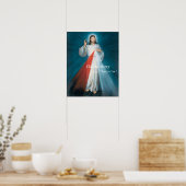 Goddelijke Mercy Jezus die ik in jou vertrouw! Poster (Keuken)