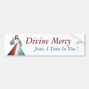 Goddelijke Mercy Jezus, ik vertrouw op je. Bumpersticker