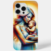 Goddelijke moeder en kind stralende gloeiende scèn Case-Mate iPhone case (Achterkant)
