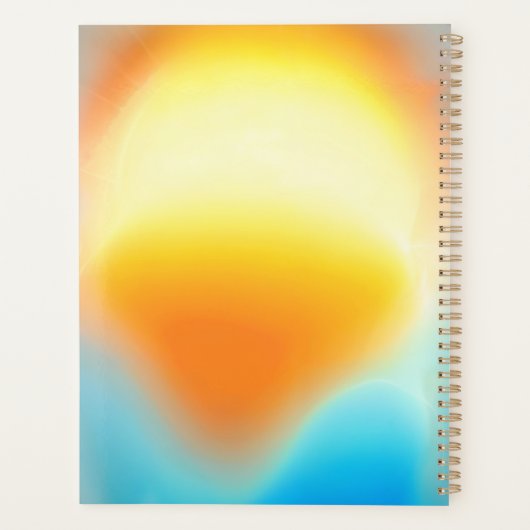 Goddelijke moeder en kind stralende gloeiende scèn planner (Achterkant)