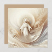 Goddelijke Moeder Zegen te midden van zachte witte (Voorkant / Achterkant)