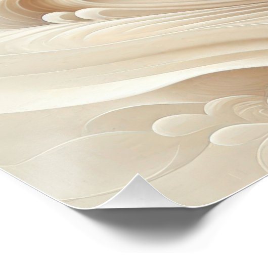 Goddelijke Moeder Zegen te midden van zachte witte Perfect Poster (Hoek)