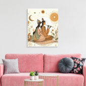 Goddelijke & Mooie Radha Krishna Canvas Muurkunst Afdruk (Insitu (Woonkamer))