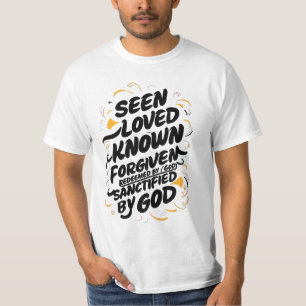 Goddelijke Omarming: Een Boodschap van Geloven en  T-shirt
