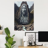 Goddelijke ontmoeting: Jezus op de berg Poster (Thuiskantoor)