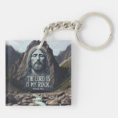 Goddelijke ontmoeting: Jezus op de berg Sleutelhanger (Achterkant)