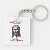 Goddelijke Openbaring: Aanbidding Hem leidt tot ge Sleutelhanger (Achterkant)