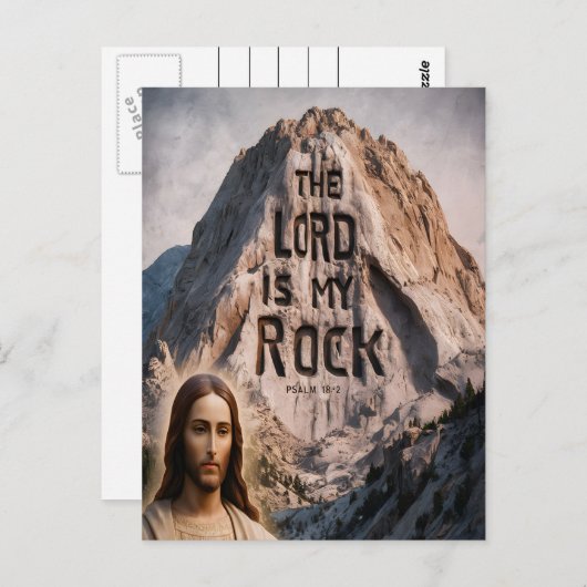 Goddelijke Openbaring: De Heer is mijn rots Briefkaart (Voorkant / Achterkant)