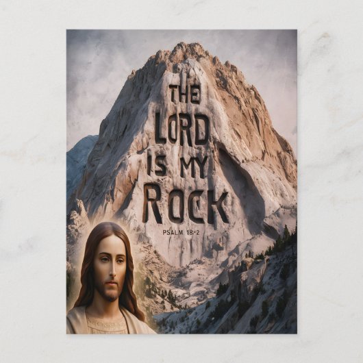 Goddelijke Openbaring: De Heer is mijn rots Briefkaart (Voorkant)