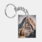 Goddelijke Openbaring: De Heer is mijn rots Sleutelhanger (Voorkant Links)