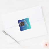 Goddelijke Pootafdrukken Tributo Vierkante Sticker (Envelop)