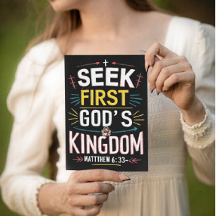 Goddelijke Quest: achtervolgen van Gods Koninkrijk Briefkaart