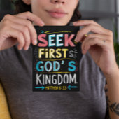 Goddelijke Quest: Zoek eerste Gods Koninkrijk Briefkaart