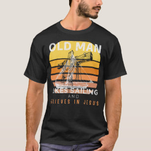 Goddelijke reis: Grumpy Old Mans Jesus Sail & Humo T-shirt