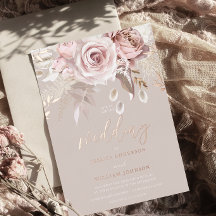 Goddelijke Roze Gouden Blush Bloemige Pure Elegant