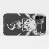 Goddelijke Schedel van de Dood Zwart Case-Mate iPhone Case (Achterkant (horizontaal))
