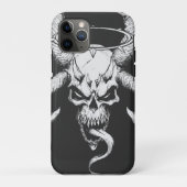 Goddelijke Schedel van de Dood Zwart Case-Mate iPhone Case (Achterkant)