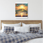 Goddelijke Sereniteit: De Prins van Vrede Beschrij Canvas Afdruk (Insitu (Slaapkamer))