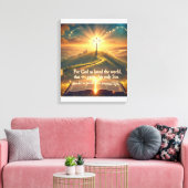 Goddelijke Sereniteit: De Prins van Vrede Beschrij Canvas Afdruk (Insitu (Woonkamer))