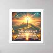 Goddelijke Sereniteit: De Prins van Vrede Beschrij Canvas Afdruk (Voorkant)