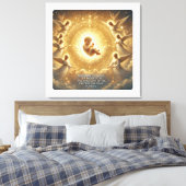 Goddelijke sereniteit: de Vredevorst Canvas Afdruk (Insitu (Slaapkamer))