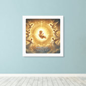 Goddelijke sereniteit: de Vredevorst Canvas Afdruk (Insitu (Houten vloer))