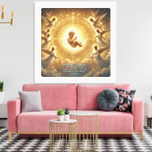 Goddelijke sereniteit: de Vredevorst Canvas Afdruk (Insitu (Woonkamer))