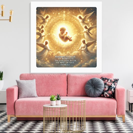 Goddelijke sereniteit: de Vredevorst Canvas Afdruk (Insitu (Woonkamer))