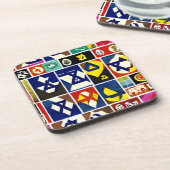 Goddelijke Sips: Joodse Symbolen Drinken Onderzett Bier Onderzetter (Linkerzijde)