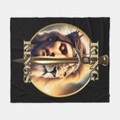 Goddelijke soevereiniteit: Kink of Kings Jezus Chr Fleece Deken (Voorkant (Horizontaal))
