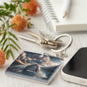 Goddelijke soliditeit: De Heer is mijn rots Sleutelhanger