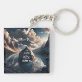 Goddelijke soliditeit: De Heer is mijn rots Sleutelhanger (Achterkant)