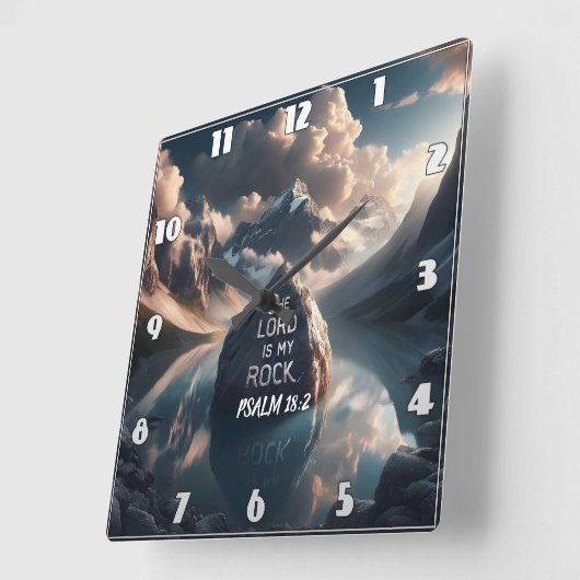 Goddelijke soliditeit: De Heer is mijn rots Vierkante Klok (Hoek)