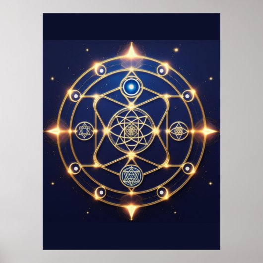 Goddelijke Straling – 5: Verlichte Universele Ener Poster (Voorkant)