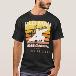 Goddelijke Stroom: Grumpy Old betekent Jezus Rusti T-shirt