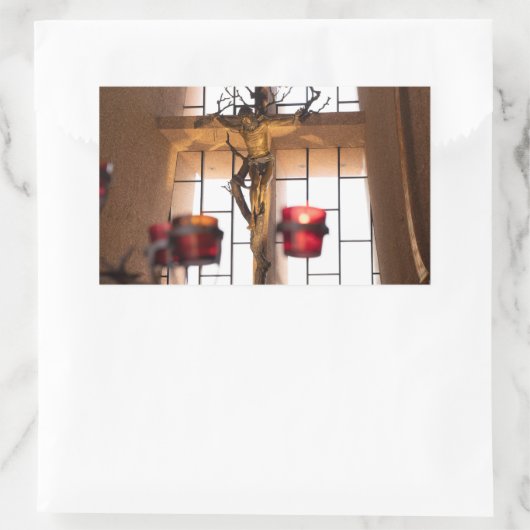 Goddelijke Toewijding Gebed Rechthoekige Sticker (Tas)