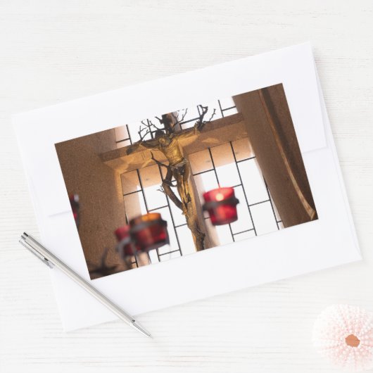 Goddelijke Toewijding Gebed Rechthoekige Sticker (Envelop)