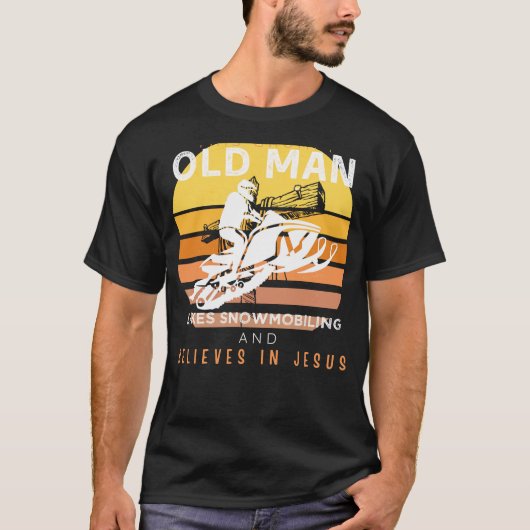 Goddelijke Trails: Grumpy Old Man's Jesus Ride On  T-shirt (Voorkant)