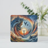 Goddelijke troost: Zijn liefde verhoogt vrede Kaart (Staand voorkant)