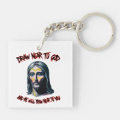 Goddelijke uitnodiging: Trek dicht bij God Sleutelhanger (Achterkant)