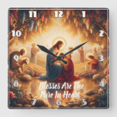 Goddelijke verbinding: Jezus Vierkante Klok (Voorkant)