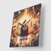 Goddelijke verbinding: Jezus Vierkante Klok (Hoek)