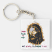 Goddelijke verbinding: Trek dicht bij God Sleutelhanger (Voorkant)