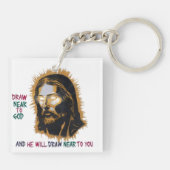 Goddelijke verbinding: Trek dicht bij God Sleutelhanger (Achterkant)