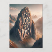 Goddelijke verklaring: De Heer is mijn rots Briefkaart (Voorkant)