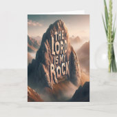 Goddelijke verklaring: De Heer is mijn rots Kaart (Voorkant)