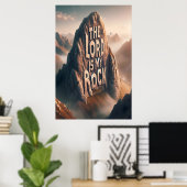 Goddelijke verklaring: De Heer is mijn rots Poster (Thuiskantoor)