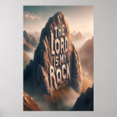 Goddelijke verklaring: De Heer is mijn rots Poster (Voorkant)