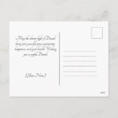 Goddelijke Verlichting: Een Diwali viering Feestdagenkaart (Achterkant)