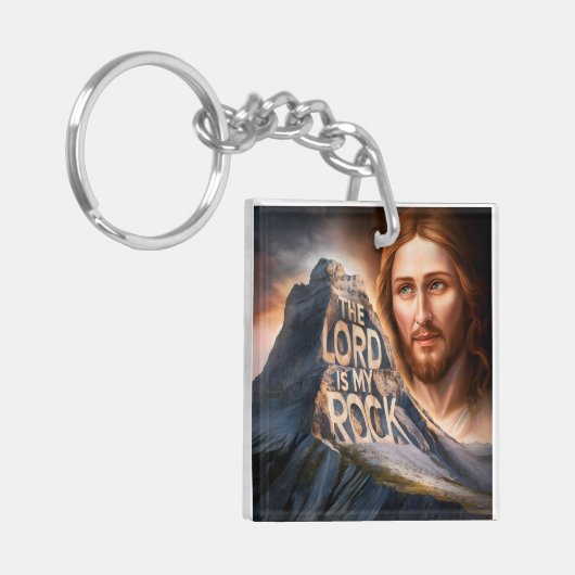 Goddelijke Verlosser: De Heer is mijn rots Sleutelhanger (Voorkant Links)